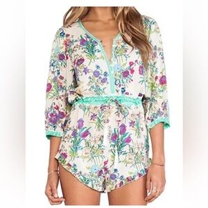 Spell And The Gypsy Queen Floral Button Up Playsuit